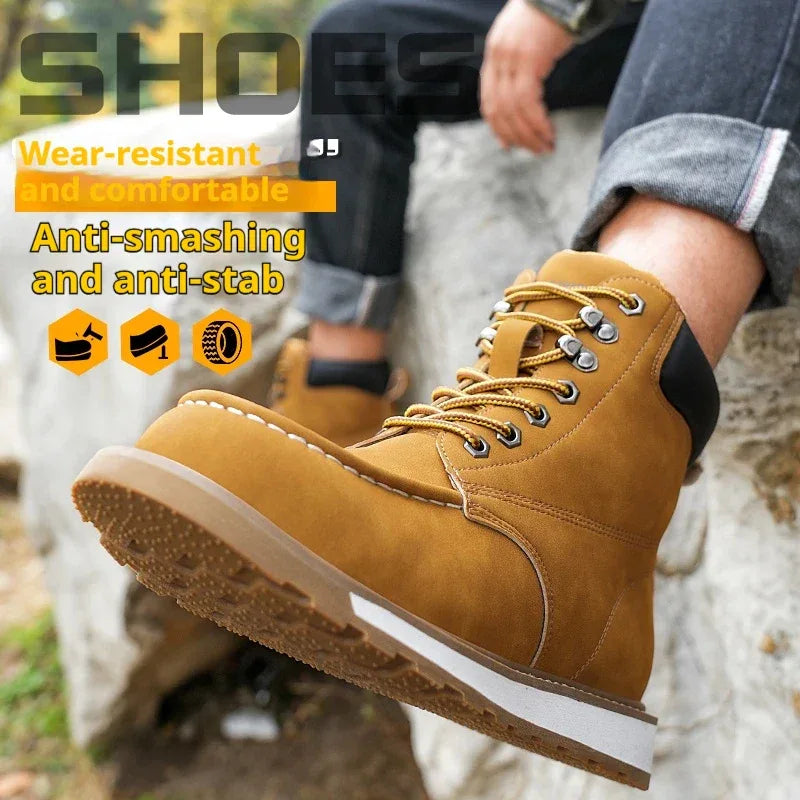 Men's High Top Safety Work Boots - ShopHub