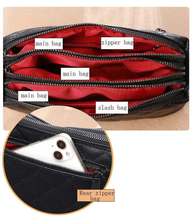 FOXER Genuine Leather Women's Shoulder Bag
