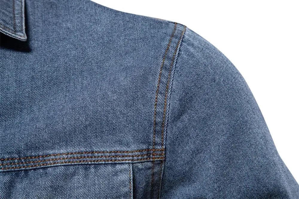 AIOPESON's 100% Cotton Denim Shirts - ShopHub