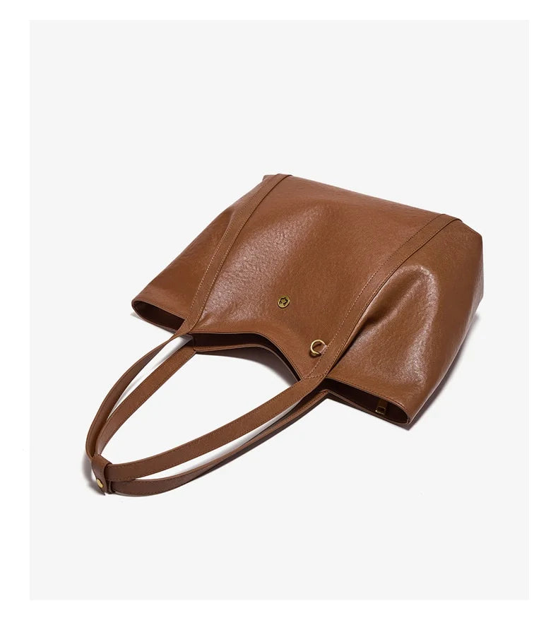 FOXER Women's Cow Leather Tote Shoulder Bag