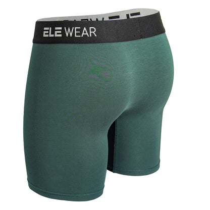 Men's Bamboo Boxer Briefs for Men - Long Sports Underwear, Moisture-Wicking