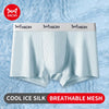 MiiOW Men's Ice Silk Mesh Boxer Briefs — Antibacterial 3-Pack