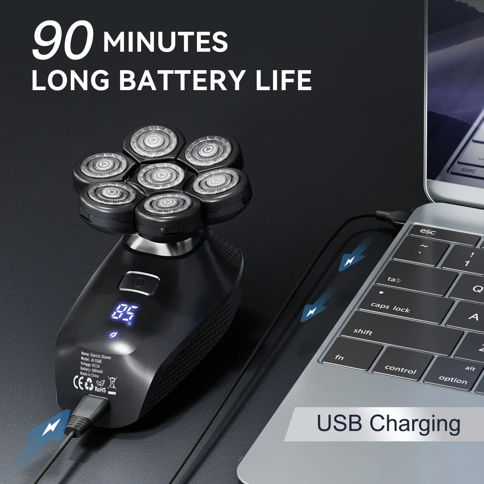 Kensen S8 7D Electric Head Shaver - ShopHub