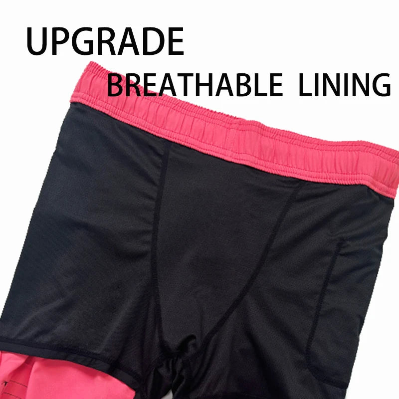 Men's DATIFER 2026 beach embroidery logo boardshorts with long lining, elastic waist, suitable for swimming or gym activities.