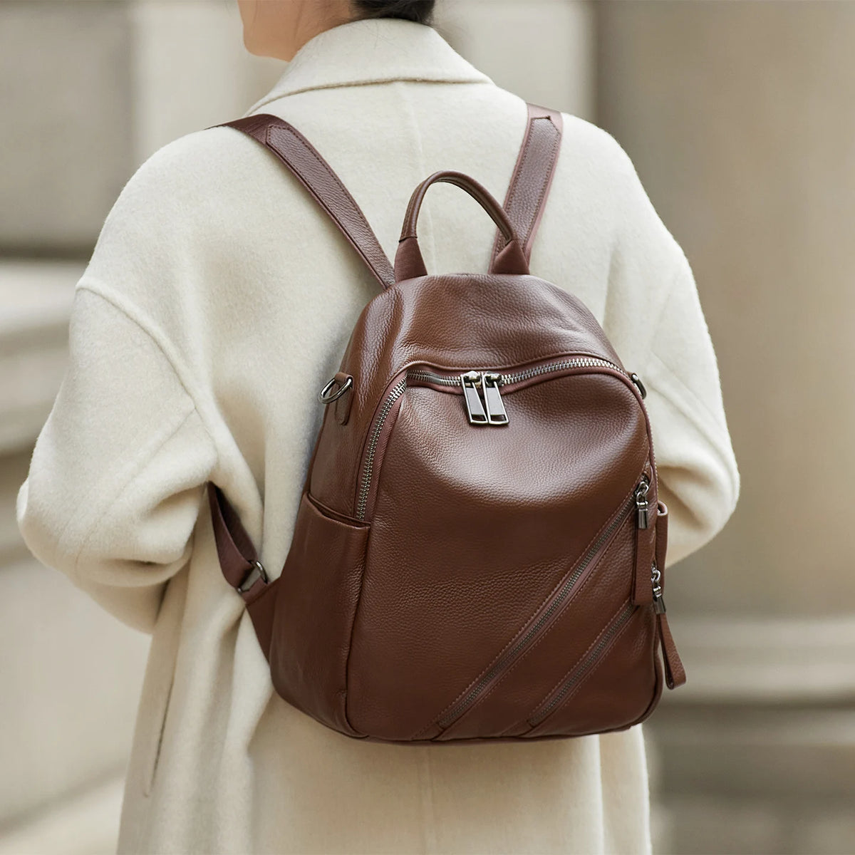 ZOOLER 2026 Limited &New Women Leather Backpack 100% Genuine Leather Backpack Fashion Travel Bag Girls Hot Business Need #SC2188