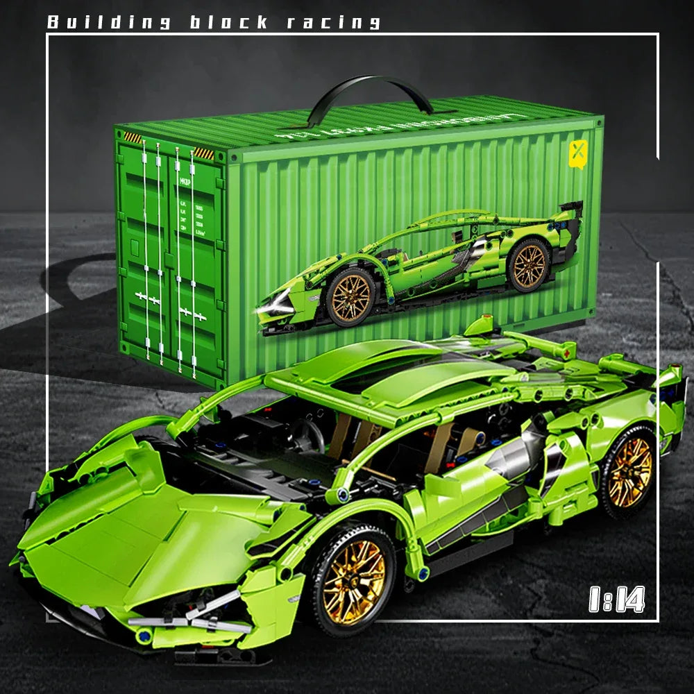 TOYLINX 1:14 Technical Building Blocks Racing Car Model - ShopHub