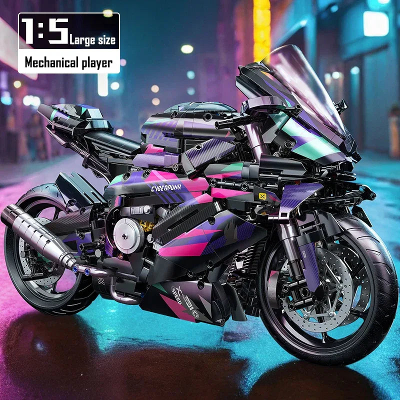TOYLINX 2062PCS DIY Motorcycle Building Blocks Model Kit - ShopHub