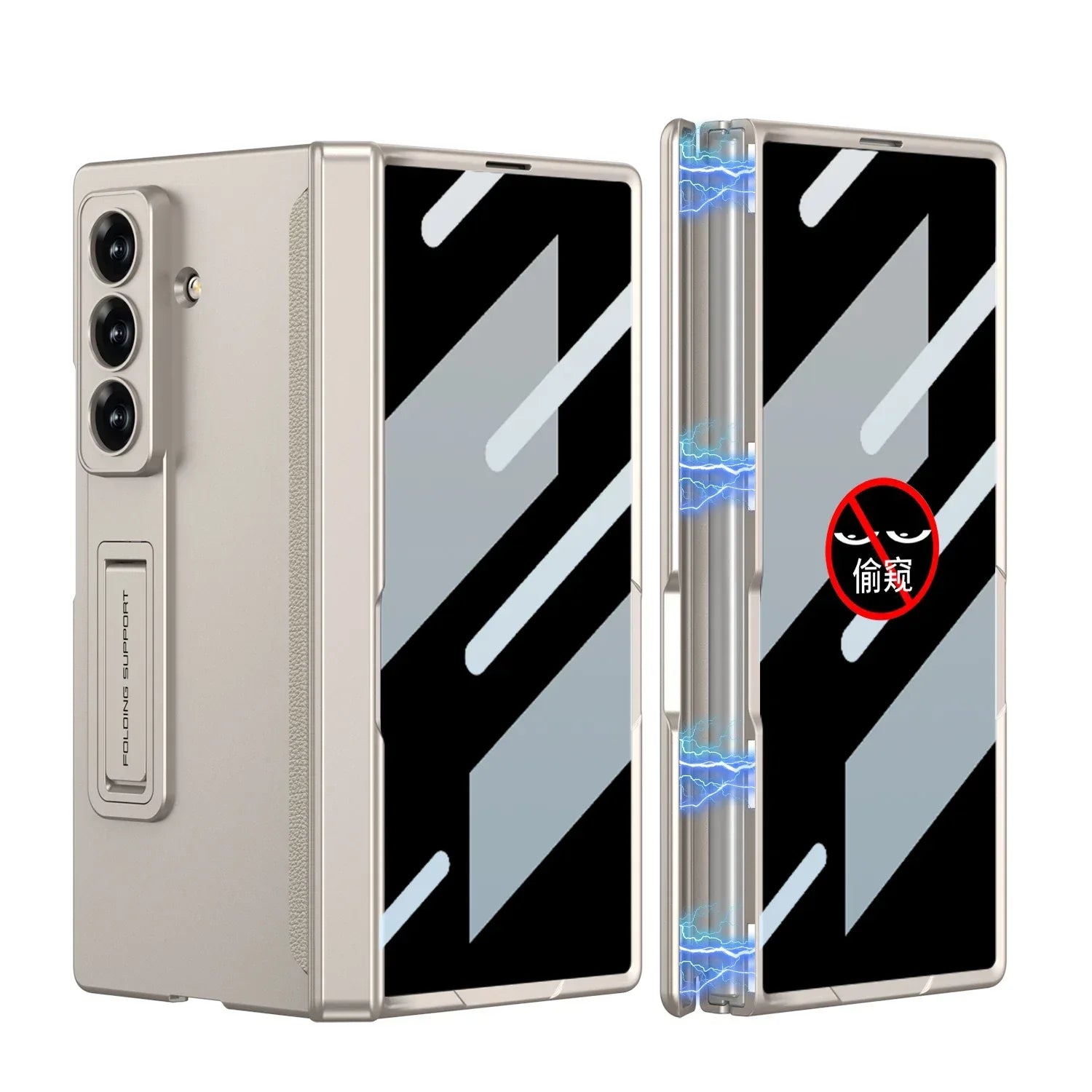 GKK Magnetic Hinge Anti-Peek Glass Case for Samsung Galaxy Z Fold 7 & 6 - ShopHub