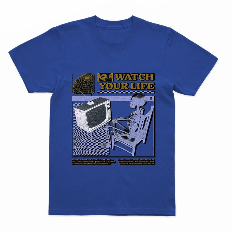 COOLMIND U0005 Funny Skull Graphic Cotton Tee