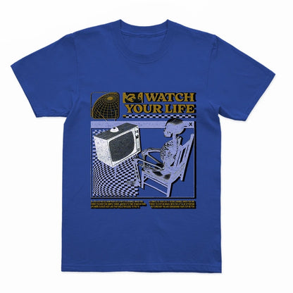 COOLMIND U0005 Funny Skull Graphic Cotton Tee