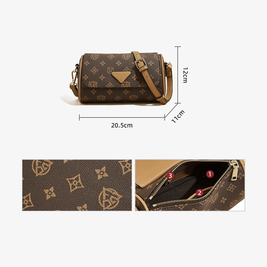 FOXER Women's Crossbody Cylindrical Bag