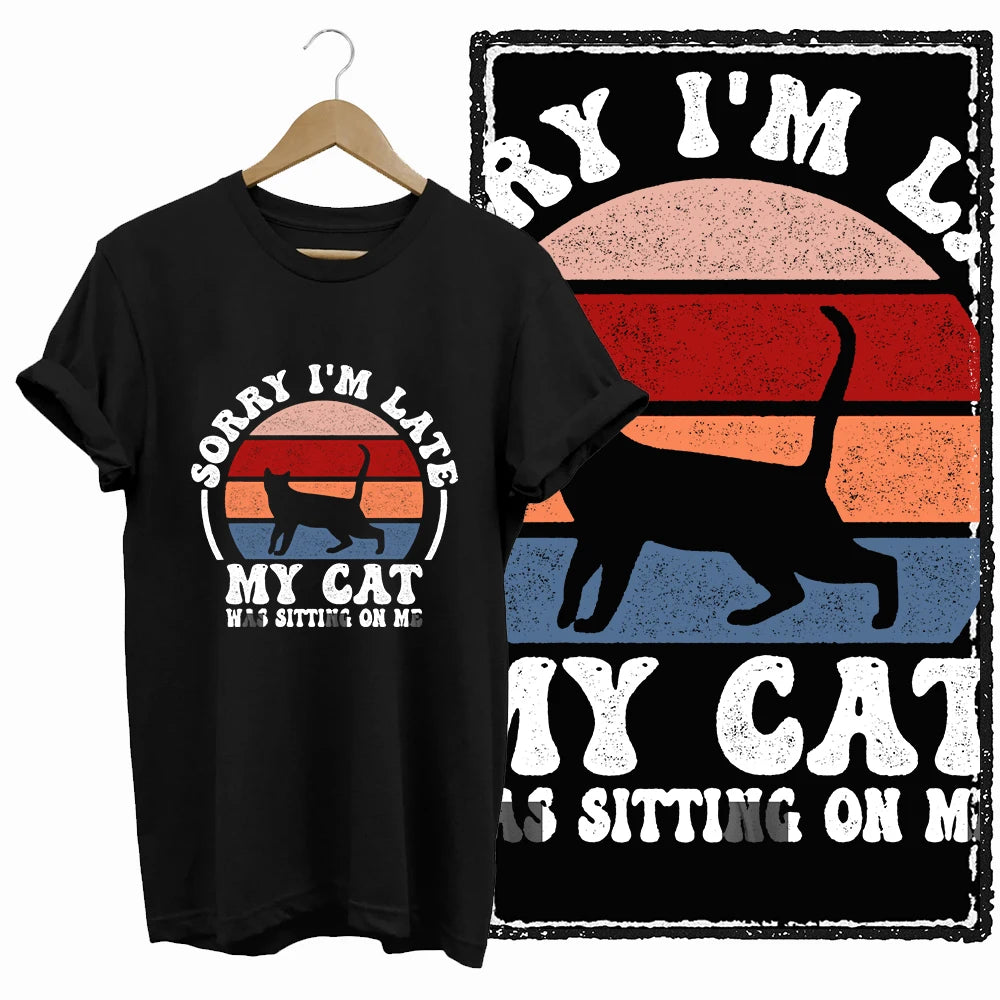 COOLMIND Black Cat Graphic T-Shirt | Women's 50-Design