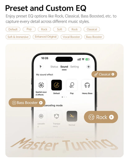 QCY MeloBuds N20 Earphones - Wireless Bluetooth 6.0 with 13mm Drivers and 50dB Adaptive Hybrid Noise Cancelling, 40Hrs Battery Life - ShopHub