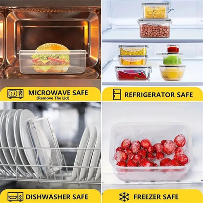 12-Piece BPA Free Food Storage Containers Set