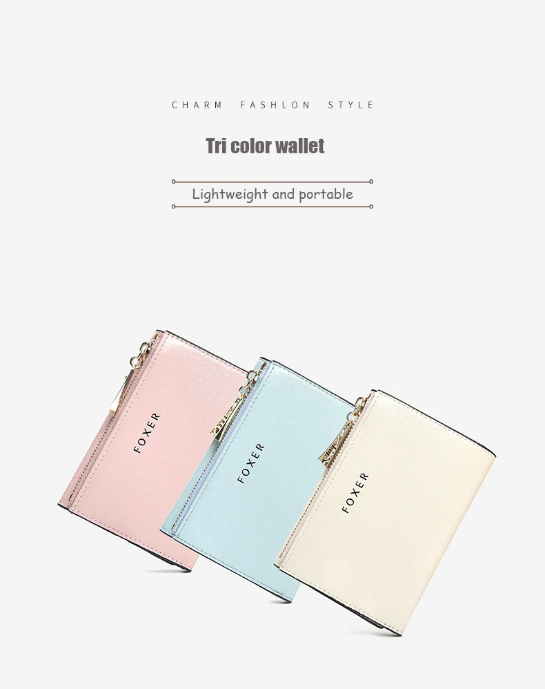 FOXER PU Women's Short Wallet