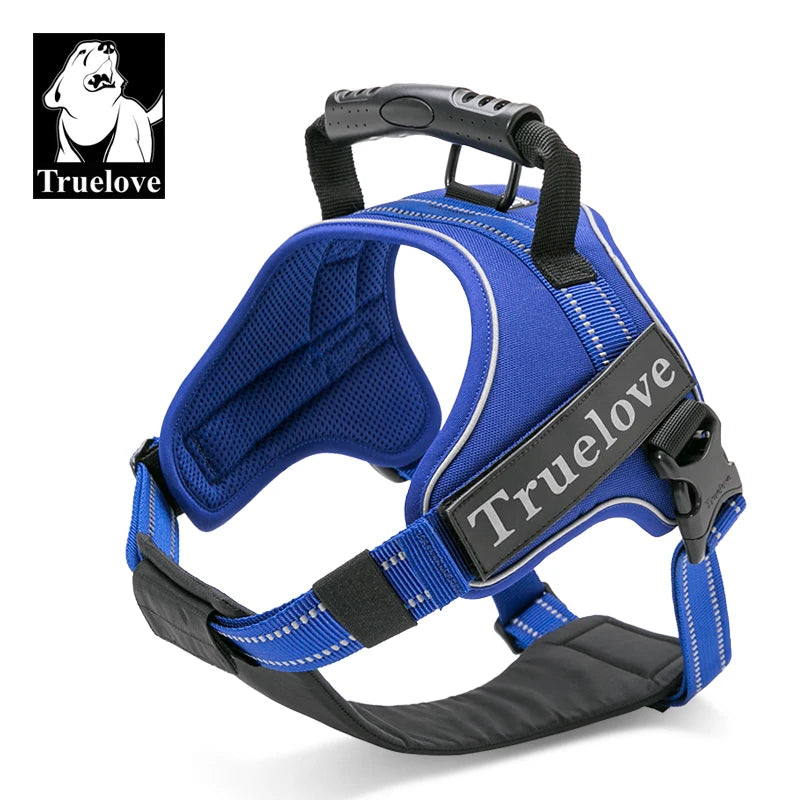 Truelove Dog Harness No-Pull Reflective Stitching Ensure Two Ways Using Explosion-proof Outdoor Adventure Big Dog Puppy TLH5753