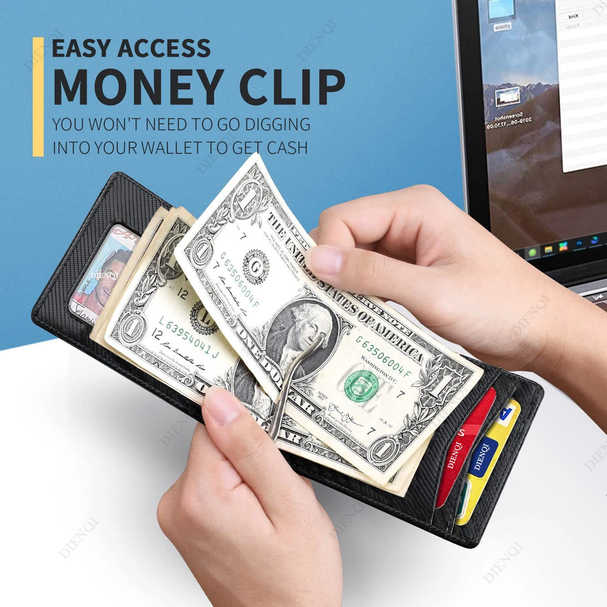 Rfid Carbon Fiber Men Wallets Man Card Holder Money Bag Slim Thin Mini Wallet Male Small Short Purse Black Walet Billfold Vallet