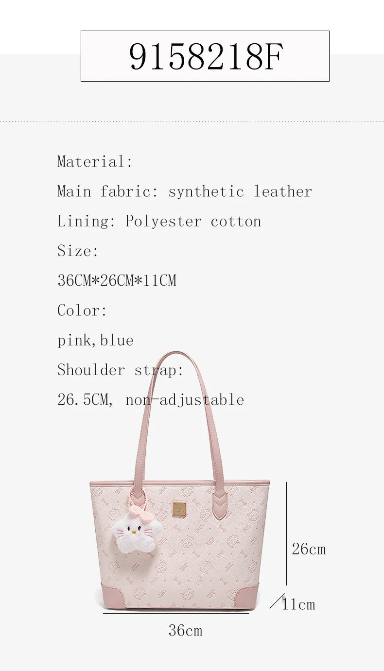 FOXER Summer New Women's Shoulder Bag PVC Leather Daily Tote Bag Female Commuting Purse Large Capacity Handbag for Everyday Use