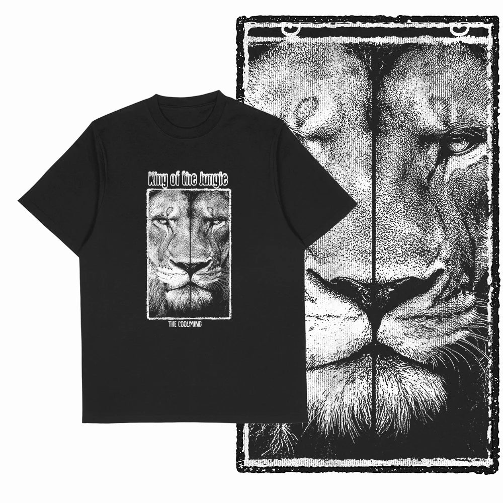 COOLMIND MAV Lion Graphic Cotton Tee
