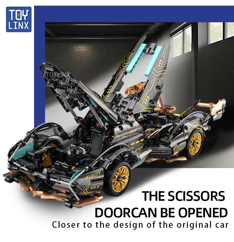 TOYLINX 1:14 Supercar Building Block Toy - ShopHub