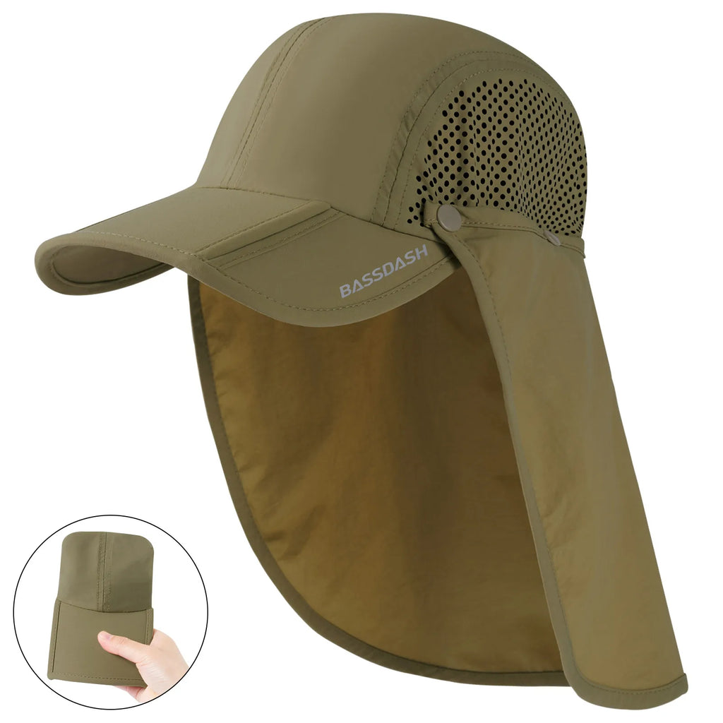 BASSDASH UPF 50+ Foldable Fishing Hat