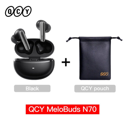 QCY HT18 Wireless Earbuds Bluetooth 6.0 with Hi-Res LDAC, Adaptive ANC, Dual-Driver Design, and In-Ear Detection - ShopHub