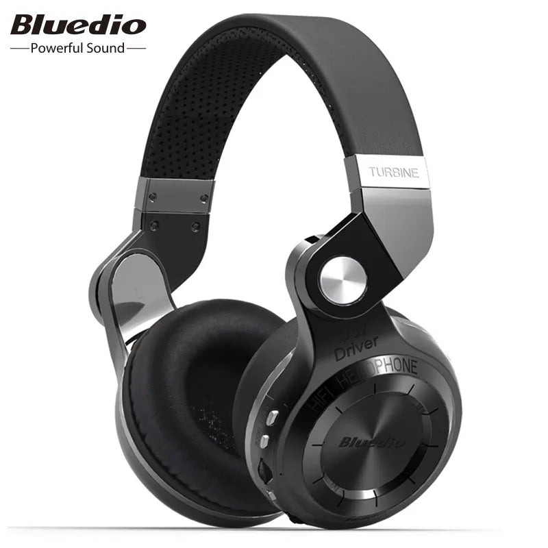 Bluetooth T2+ Headphone Wireless Foldable Sports Earphone with HIFI Sound, 57mm Strong Bass, and SD Card Slot
