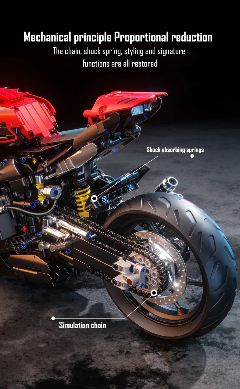 TOYLINX High-Tech 2024PCS Motorcycle Building Blocks - ShopHub