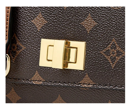 FOXER Vintage Monogram Chain Crossbody Bag