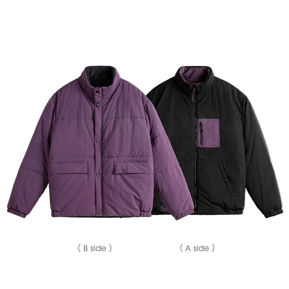 MADEN Reversible Padded Jacket | Green & Orange