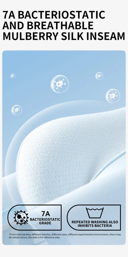 MiiOW Men's Ice Silk Boxer Briefs - 3Pcs Antibacterial Breathable Underwear