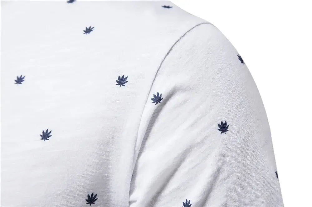 AIOPESON Dot Printed Short Sleeved T-Shirts - ShopHub