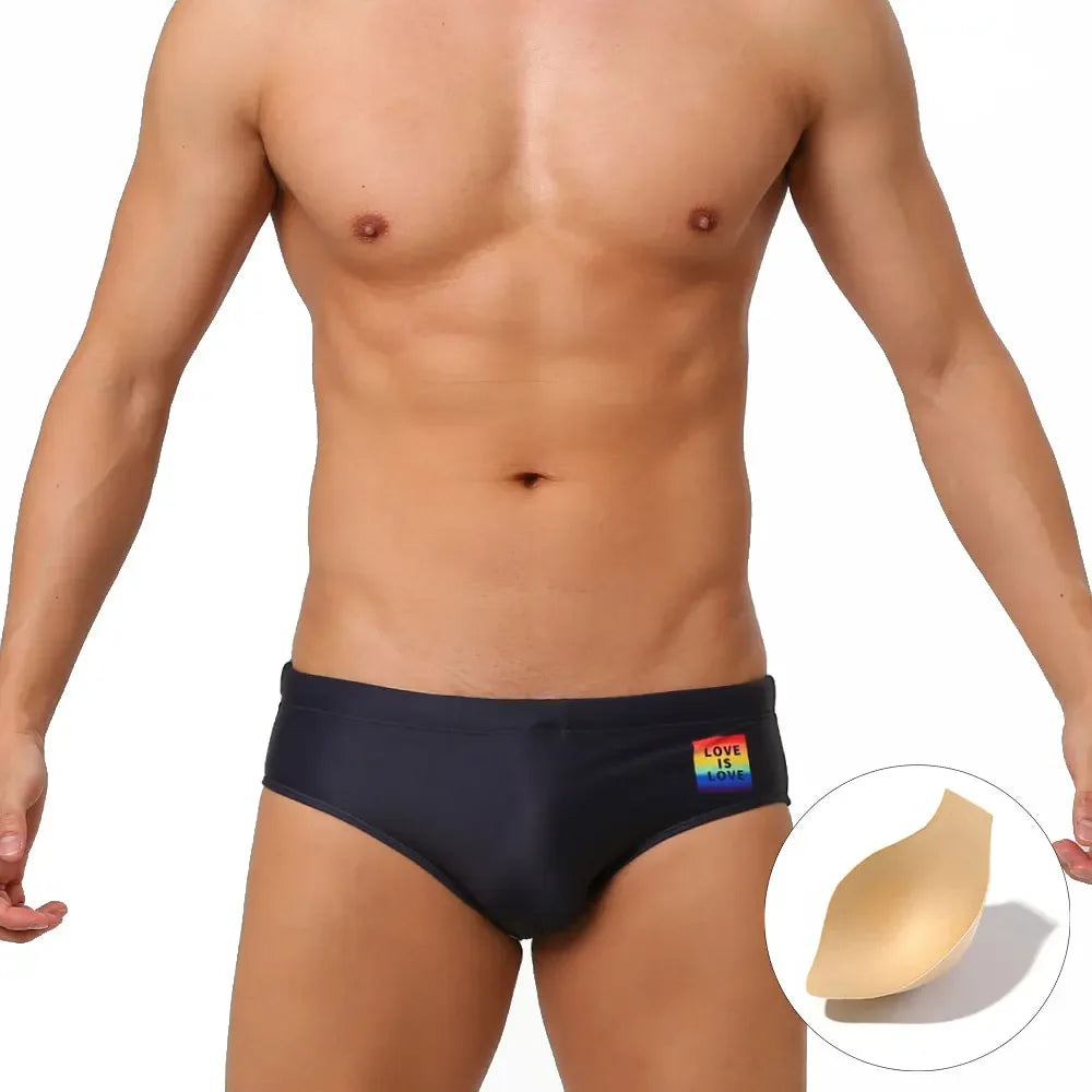 UXH LGBT Men's Swim Briefs - ShopHub