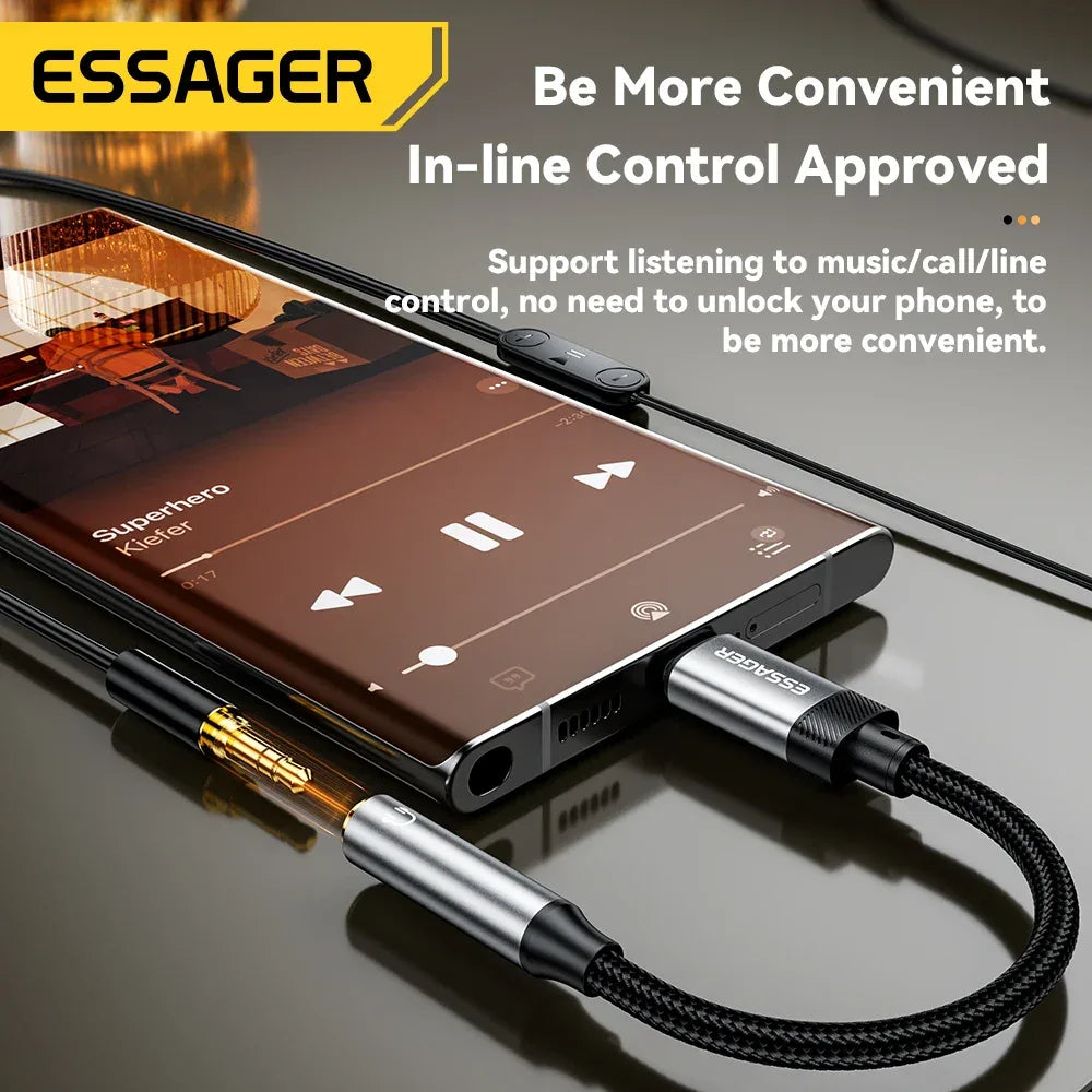 Essager Type C to 3.5mm Jack AUX Cable - ShopHub