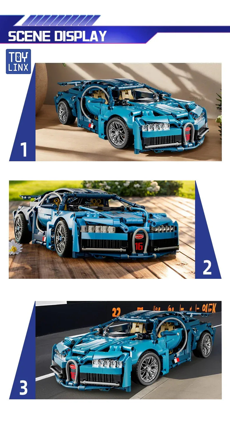TOYLINX 1:14 Supercar Building Block Toy - ShopHub