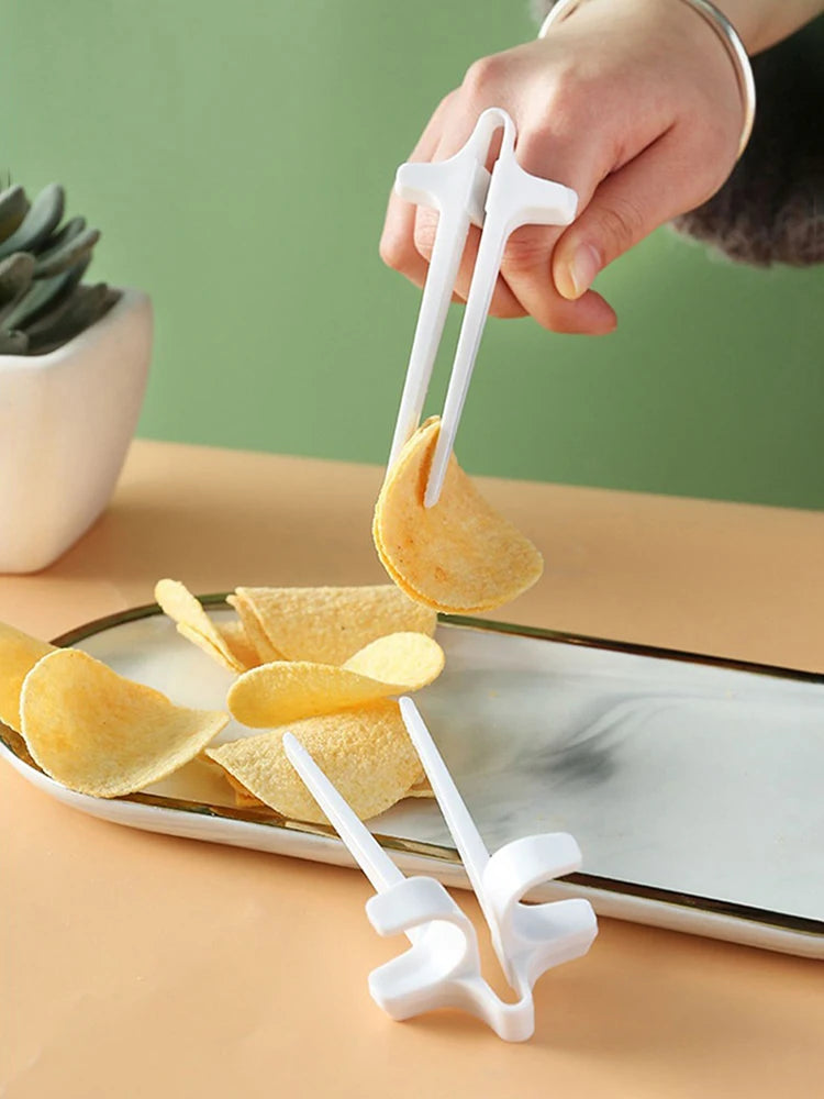 1PC Lazy Finger Food Clip, Portable Kitchen Tools