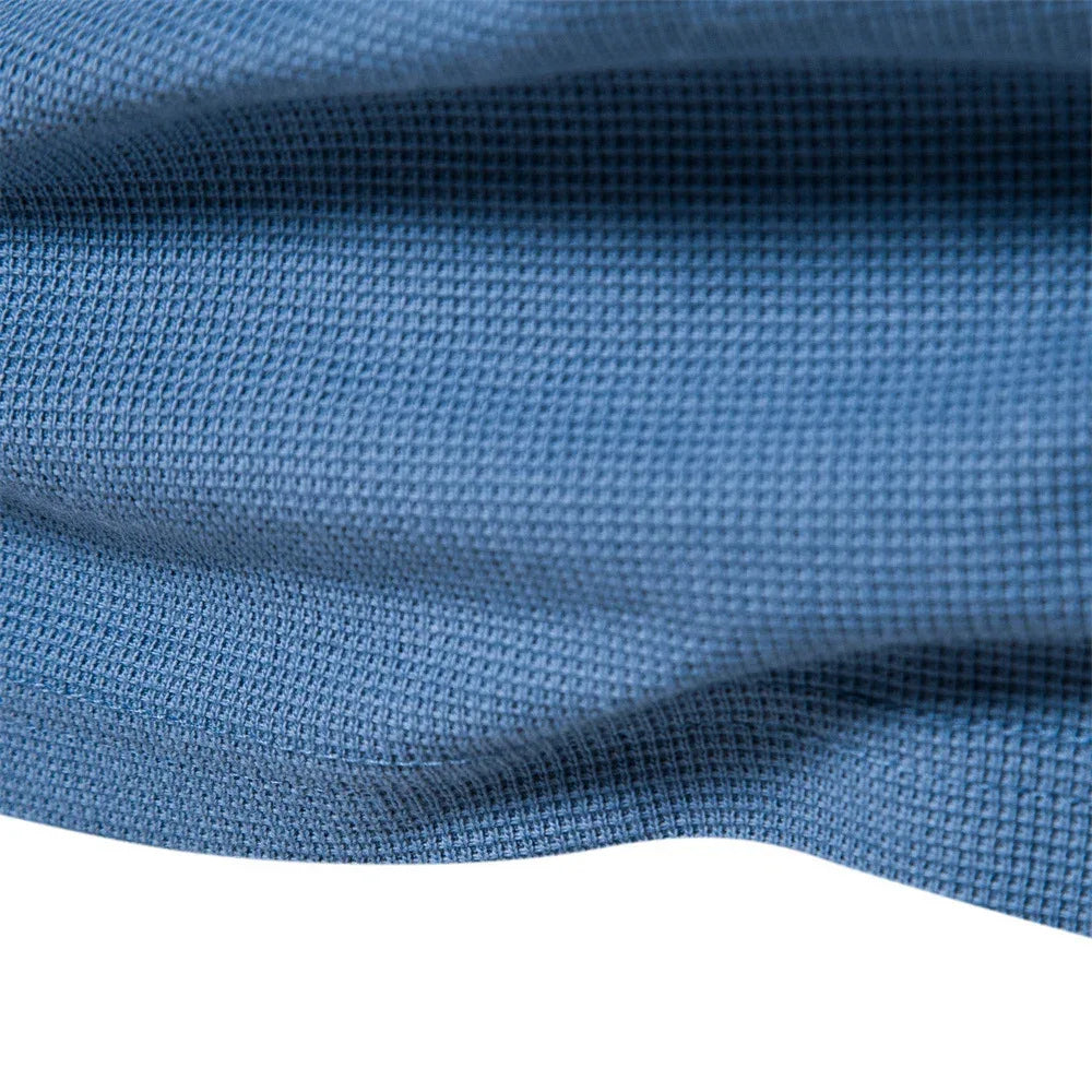AIOPESON Waffle Henley Shirts - ShopHub