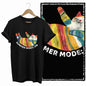 COOLMIND Black Cat Graphic T-Shirt | Women's 50-Design