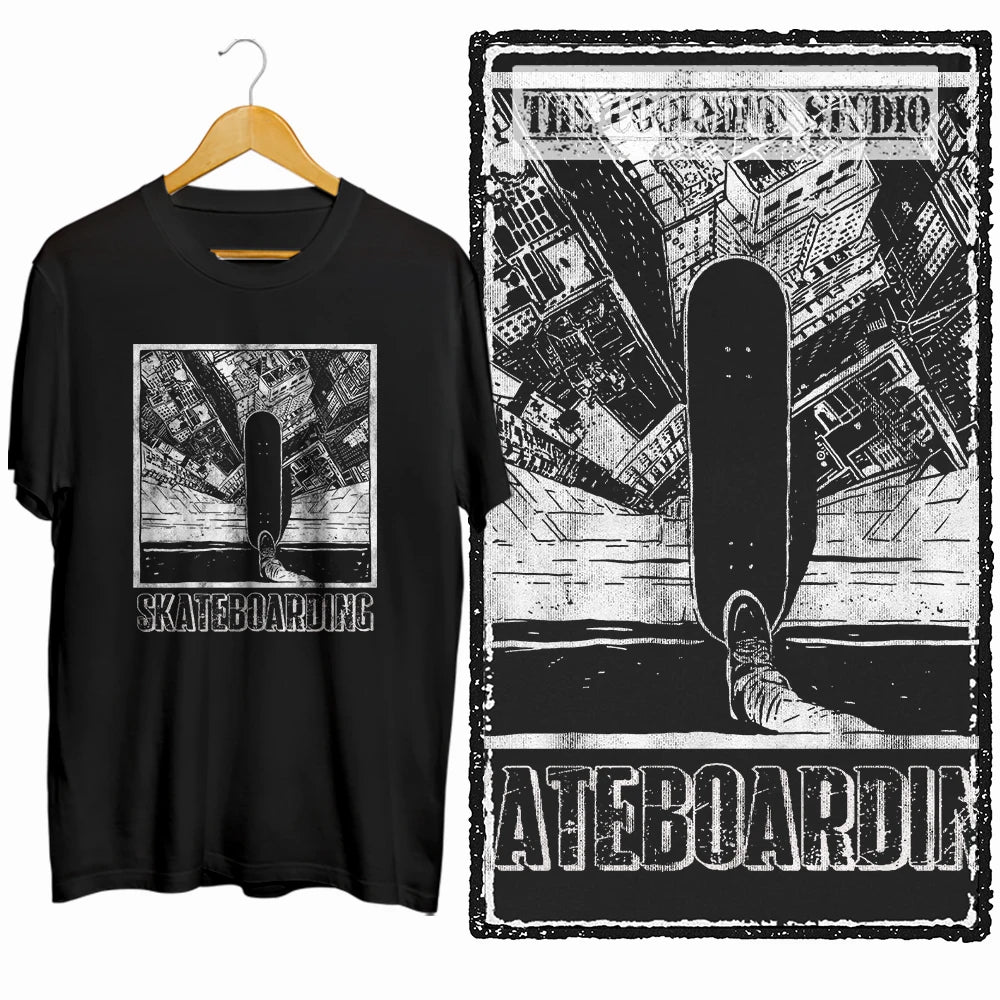 COOLMIND Unisex Skate Graphic Cotton T-Shirt | Streetwear Selection