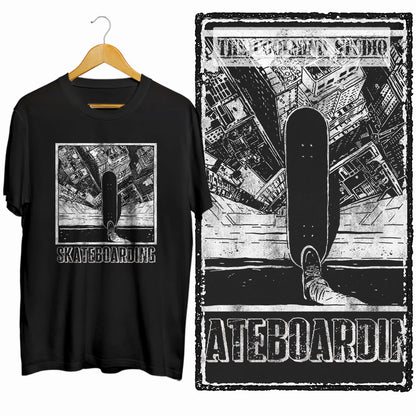 COOLMIND Unisex Skate Graphic Cotton T-Shirt | Streetwear Selection