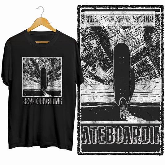 COOLMIND Unisex Skate Graphic Cotton T-Shirt | Streetwear Selection