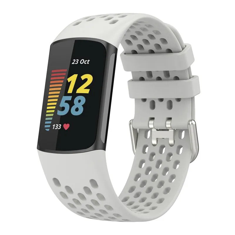 Rubber Sport Strap for the Fitbit Charge 5/6 Series (available in 21 colours) Habicare
