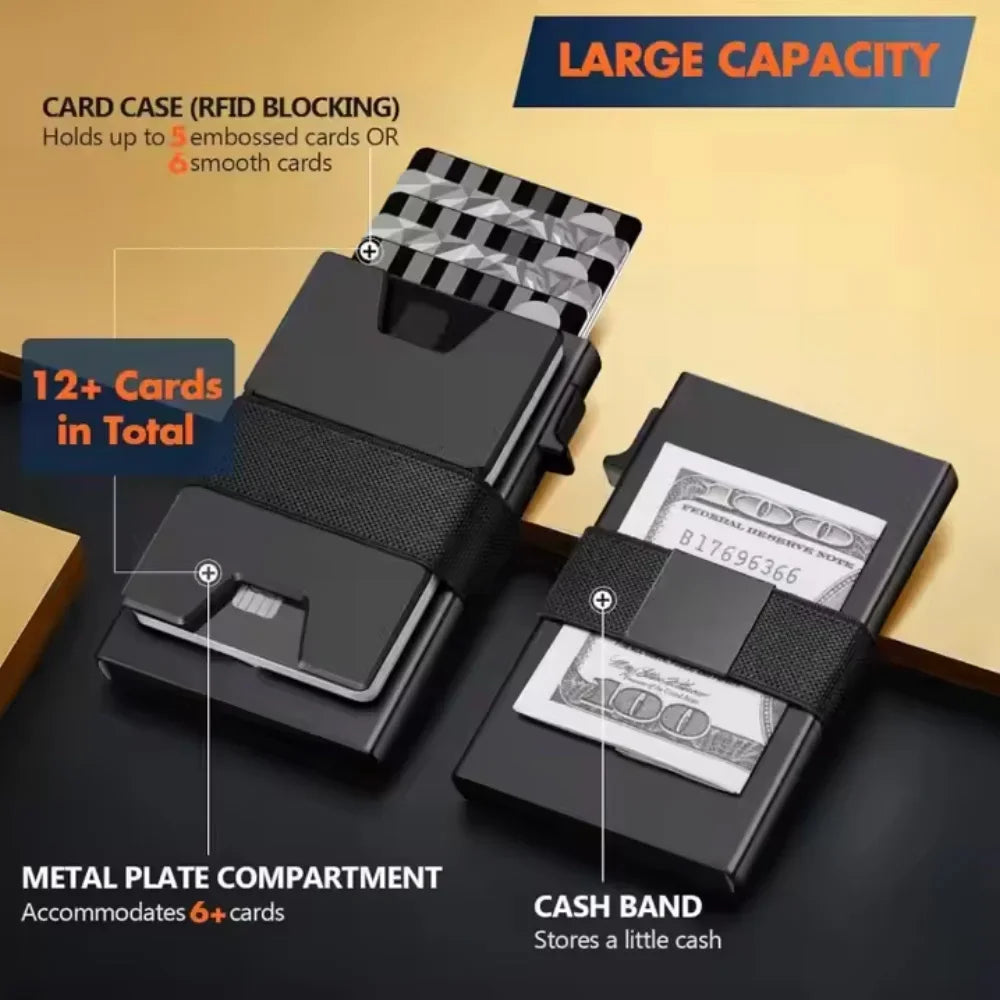 Aluminium Card Holder Rfid Blocking Wallet