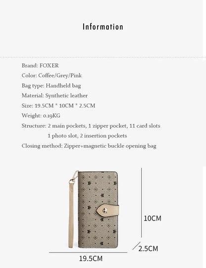 FOXER Women's Long Wallet