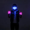 JAEOOGY 188 LED Dance Mask or Purple Gloves