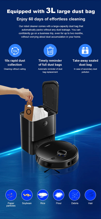Liectroux M70 Pro Robot Vacuum Cleaner & Mop