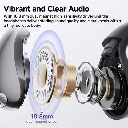 QCY Crossky C30 Wireless Earphones Bluetooth 5.4 Ear clip TWS Sports Earbuds Open Ear Earclip Dual-Connection Headphone