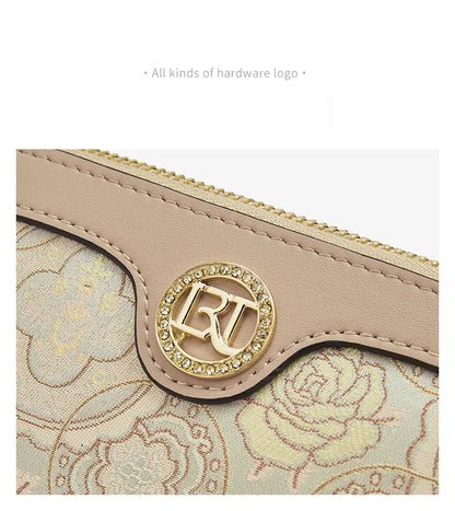 FOXER Chinese Style Embroidery Women Shoulder Underarm Bag