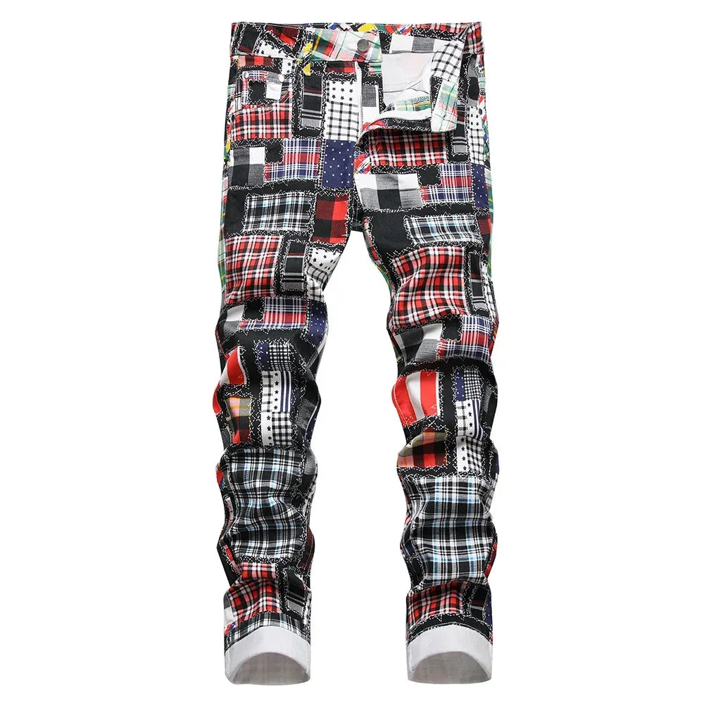 Men's Digital Print Jeans - ShopHub