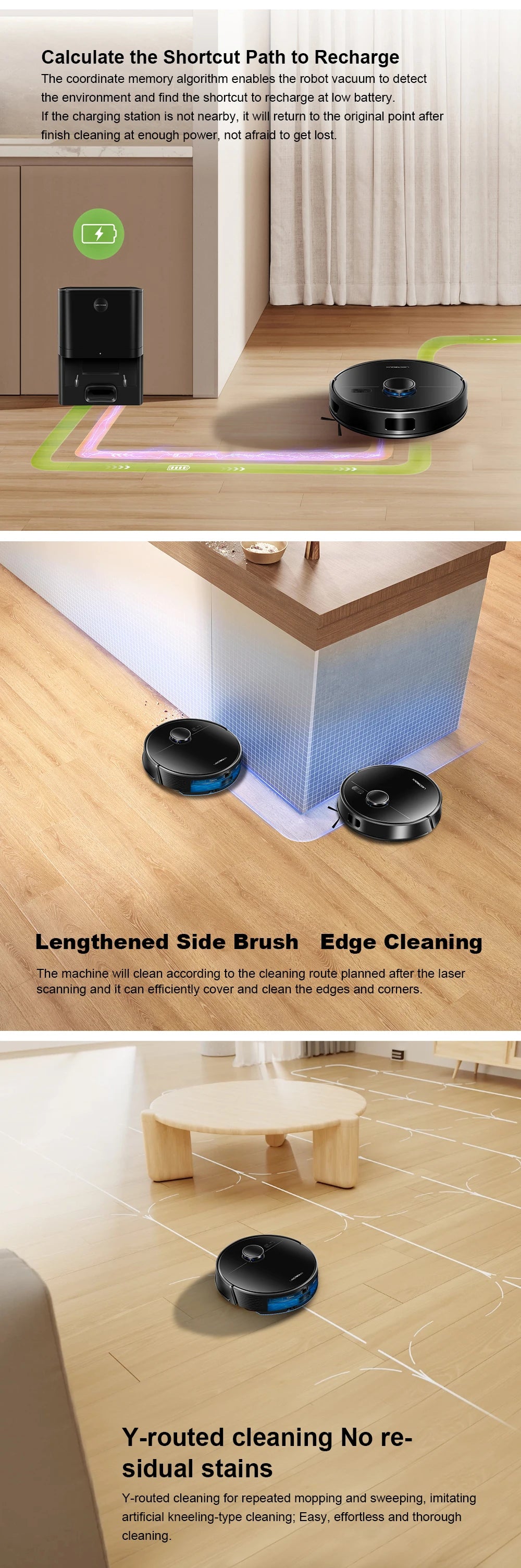 Liectroux M70 Pro Robot Vacuum Cleaner & Mop